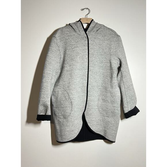 Lululemon EUC Black/Gray Reversible Urban Horizons Hooded Jacket L - Picture 13 of 15